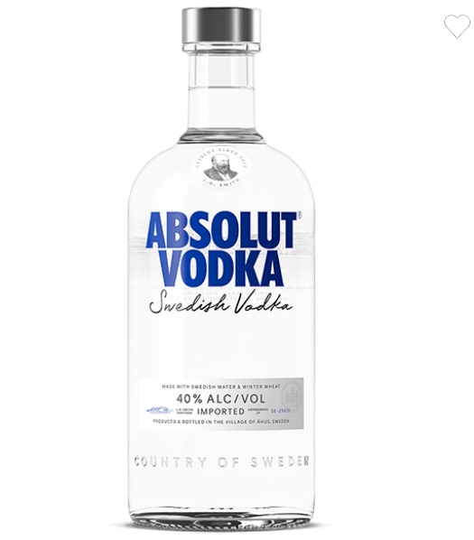 Original Vodka  Absolut Blue 1000ml